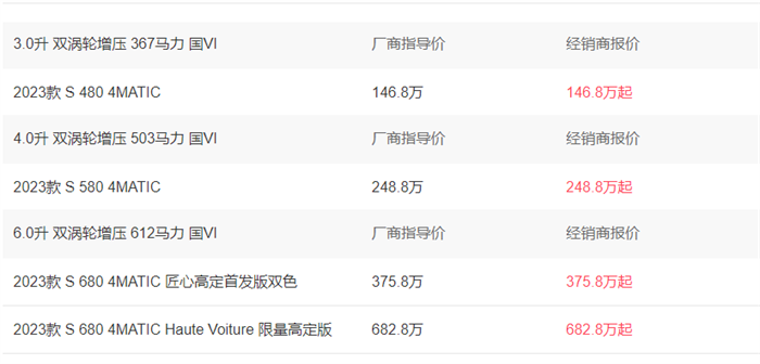 2023迈巴赫车的价格和图片限量高定版682.8万元起  第1张