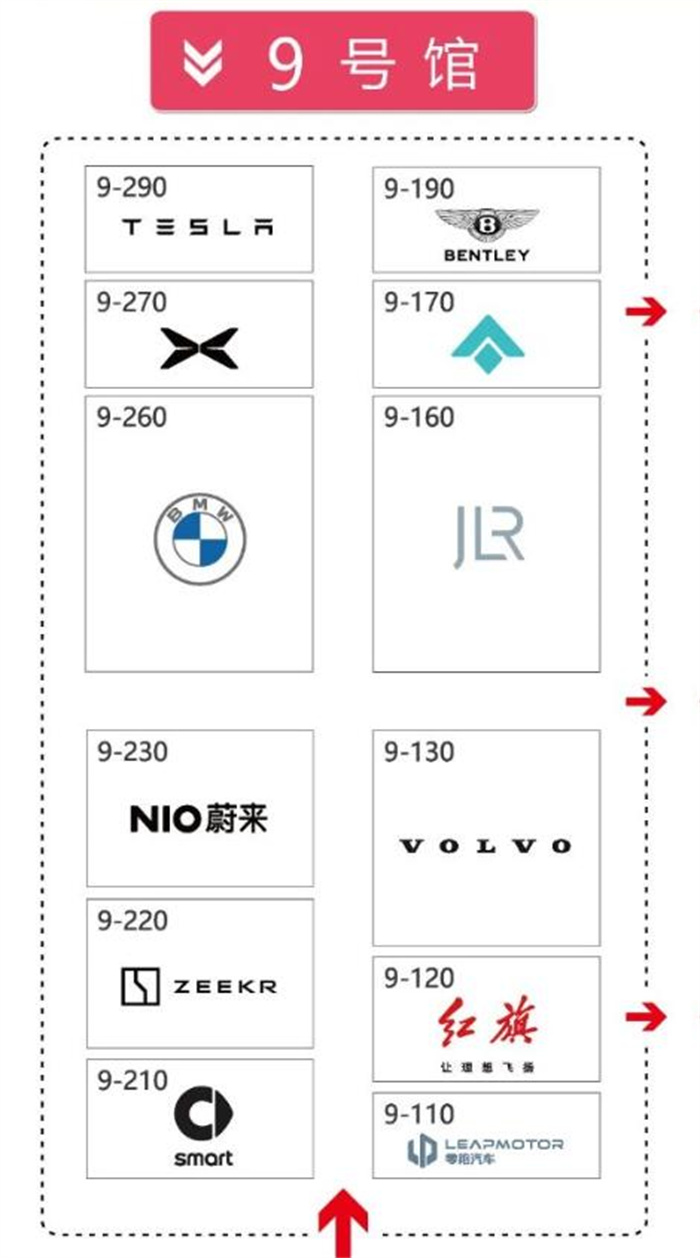 2023南京国际车展展位图公布！附赠打卡点位！  第5张