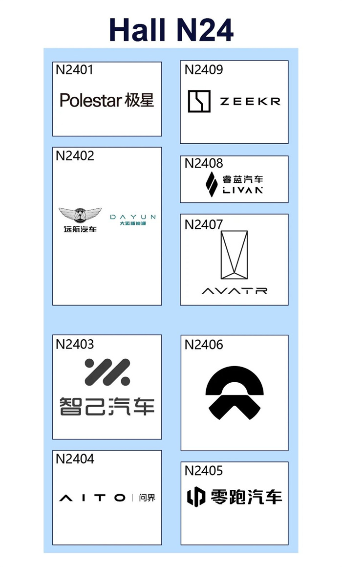 2023天津国际车展展位分布图新鲜出炉！  第9张