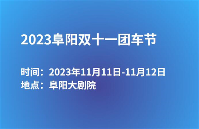 2023阜阳双十一团车节  第1张