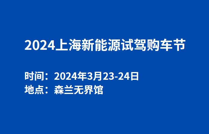 2024上海新能源试驾购车节  第1张